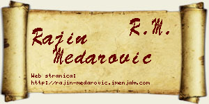 Rajin Medarović vizit kartica
